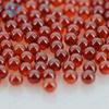 Huagang Gem Round Bead Light Garnet Red Zircon Bare Stone Spherical Bead Artificial Gem Set Jóias Contas Espalhadas