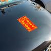 Venta al por mayor de fábrica Terciopelo Magnético Parejas de Coche Decoración de Año Nuevo para Coche Parejas de Primavera Entrada y Salida Bendición Segura Pegatinas para Coche Artículos de Año Nuevo