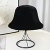 Chapéu de Pescador de Pelúcia Imitação de Visão Transfronteiriço para Mulheres Outono e Inverno Quente e Fashionável Chapéu de Pescador de Pelúcia Engrossado