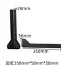 Protectores de Esquina de Plástico para Cartón Muebles Cartón para Alimentos Tablero de Cartón Gabinete Logística Empaque Adhesivo Negro Modelo 50 Esquina Protectora Anticolisión