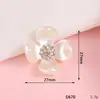 Ventas Directas de Fábrica Flor de Perla Tres Hojas de Perla DIY Funda para Teléfono Móvil Accesorios de Joyería Flor de Diamante de Aleación Venta al por Mayor