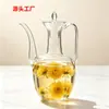 Tetera de Vidrio al Estilo de la Dinastía Song, Tetera de Concubina Imperial, Recipiente para Preparar Té, Juego de Té Especializado, Resistente a Altas Temperaturas, Retro, para Uso Doméstico