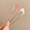 Pasador de Pelo en Forma de U con Perlas para Mujer, Pinza para Moño, Herramienta de Peinado, Pasador Fijo, Nuevo Estilo Chino, Accesorio de Cabello de Alta Gama