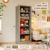 Estantería de Acero Dopamina Estante Estrecho para Almacenamiento de Pie para Sala de Estar Montado en Pared Estante de Almacenamiento Integrado Librería de Almacenamiento de Hierro
