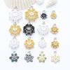 Chapado en Cobre Oro de 18 Quilates Color Negro Pistola Conservación Incrustado Circonita Hueco Brazalete Collar Flor Sombrero Accesorios de Joyería DIY