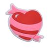 Serie romántica de San Valentín, zapatos de bricolaje de goma suave de PVC, hebilla decorativa, zapatos con agujeros, zapatos de flores, hebilla, venta al por mayor transfronteriza