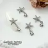 Pedras de Strass para Nail Art da Série Zircônia de Luxo Leve, Pingente de Estrela-do-Mar Versátil Deslumbrante e Luxuoso, Pedras de Strass para Unhas Laço
