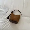 Bolso Texturizado Vintage de Gran Capacidad Ruien para Mujer Otoño 2026 Nuevo Bolso de Hombro Único Bolso Cruzado Tipo Cubo Simple