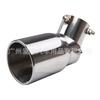 Garganta de escape ajustável de aço inoxidável transfronteiriça 63-89 mm cotovelo silenciador de tubo de escape ajustável multidirecional bico de cauda