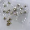 Pendente Pequeno de Bola Redonda 6mm Cabeça de Bola Pendurada Acessório de Cabelo Pingente Colorido Pingente de Contas Pingente de Pulseira Material Grampo de Cabelo Passo Balanço Joia