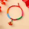 2026 Novo Modelo Festival do Barco-Dragão Corda Colorida Trançada à Mão Pulseira de Zongzi Infantil Acessório de Presente em Estoque