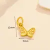 Chapado en cobre oro real de 18 quilates estilo chino antiguo oro tres vías gota de aceite colgante espaciador de cuentas accesorios material DIY con cuentas
