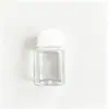 Botella Cuadrada Pequeña de 30ml Botella de Plástico Transparente PET Apertura Grande Almacenamiento de Perlas Botella Dispensadora Botella para Muestras Líquidas En Stock