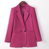 Traje pequeño de terciopelo dorado marrón transfronterizo para mujer, nuevo otoño e invierno, entallado, casual, moda, top de traje de alta gama