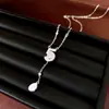 Collar, aretes, pulsera con colgante de número 5 gota de agua de circón chapado en oro real, juego personalizado, joyería de lujo ligero de alta gama