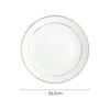 Prato para Bife Phnom Penh Cerâmica Redondo Estilo Ocidental Prato de Louça Doméstico Prato Rasos Prato Plano Utensílios de Mesa Estilo Ocidental Criativo