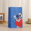 Bolsas de Papel Kraft con Estampado de Caramelo Nuevas Transfronterizas, Bolsas para Alimentos, Bolsas de Tote con Animales de Dibujos Animados, Bolsas de Regalo para Fiestas