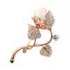 Broche de piedra ojo de gato moda femenina personalidad versátil corsage suéter cheongsam traje atmosférico ropa fija abrigo adornos