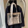 Bolso de mano transparente de moda para mujer, nuevo bolso de playa de gelatina con diseño de nicho de textura de alta gama 2024