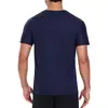 Camisa de verano para hombre transpirable de secado rápido color liso versátil moda simple casual estilo americano moderno cuello redondo manga corta en stock