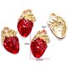 Estilo Gótico Retro Calavera Corazón Cruz Goteando Aceite DIY Aleación Joyería Accesorios Pulsera Collar Colgante W273