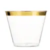 Copo de Água Descartável Quente 9OZ Rosa Phnom Penh Aviação Taça de Vinho Dourada PS Explosões Transfronteiriças