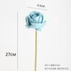 Simulación de flor de boda de una sola rama, rosa, flor falsa, camino, arco, flor de seda, planta de pared, simulación de rosa
