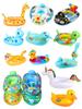 Asiento Animal Inflable de PVC Anillo de Natación para Niños Anillo de Natación Animal Engrosado Asiento de Tigre Tortuga Animal Yate Pequeño