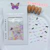 Arte de Uñas Estilo Japonés Mini Moño Mixto Hueco Tamaño Mixto Moño de Cinta Joyería para la Punta de los Dedos Ins Celebridad de Internet