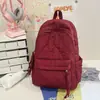 Mochila de Algodón Otoño e Invierno 2025 Nueva Hilo Bordado Mochila de Algodón Relleno para Mujer Moda Ropa de Trabajo Mochila Pequeña Informal para Mujer