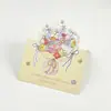 Tarjeta de Felicitación con Ramo de Flores 3D, Tarjeta de Mensaje, Tarjeta de Bendición, Tarjeta de Decoración para Regalo del Día de San Valentín