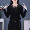 Nueva camiseta base gruesa de otoño e invierno para mujer, camiseta de manga larga adelgazante, top elegante y a la moda, capa interior para cubrir la barriga y mantenerse abrigada