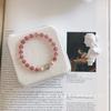 [Corazón de niña] pulsera de cristal natural Nueva pulsera elegante de piedra lunar corazón de niña pulsera de cristal de fresa