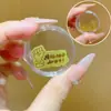 Adesivo para Celular de Ouro Puro 999 com 2mg de Ouro, "Princesa, Por Favor Fique Rica," "Tesouro, Dinheiro Importa," "Não Fique Bravo," Adesivo Criativo para Presente