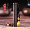 Encendedor de Fuego Tradicional Antiguo Encendedor de Cigarrillos Recargable por USB Retro Antiguo Sándalo Regalo para Novio