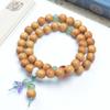 Mais Vendido Sândalo Verde DIY Pedra Verde Jade Novo Estilo Chinês Retrô Pulseira Corrente Masculino e Feminino Literário Brincar e Ler Contas de Buda