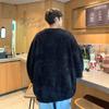 Retro Americano Nicho Tejido de Araña para Hombre de Gama Alta Lana de Visón Tejido para Pareja Marca de Tendencia Versátil Top Holgado Tendencia