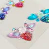 Pegatinas de diamantes para la cara, pegatinas de decoración de belleza de gemas hechas a medida con forma de cola de sirena y corazón, maquillaje deslumbrante, pegatinas de tatuaje de diamantes en forma de lágrima