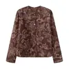 Exportación Transfronteriza Ropa de Mujer 2025 Otoño Nueva Chaqueta de Algodón Acolchada Bordada Retro Europea y Americana Chaqueta 8458801