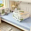 Xiangling CampusEstilo Estudante Todo Algodão Estampa Fresca Dormitório Cama de Solteiro Conjunto de Três Peças Conjunto Completo de Seis Peças
