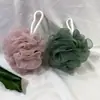 Fabricante Popular de Bolas de Banho Transfronteiriço Atacado Esponja de Banho Cor Sólida Grande Esfoliante de Costas Ferramenta de Banho Bola de Banho Espumante Cor Mista
