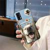 Adequado para Capa de Celular Lingdu, Porta-Cartões Digitais de Identidade, Casal de Qualidade, Fofo, Simples, Homens e Mulheres, Cachorro e Gato Interessantes