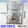 Peças Embutidas Galvanizadas, Placas de Aço Embutidas, Placas de Ferro Galvanizadas a Quente, Pilares de Quatro Furos para Fachada Cortina, Conectores de Estrutura de Aço, Soldagem de Tubos de Aço