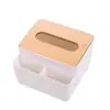 Caja de pañuelos de madera transfronteriza estilo japonés, caja de pañuelos creativa, caja para servilletas, caja de almacenamiento para control remoto de escritorio, venta al por mayor