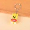Llavero de Goma Suave de Dibujos Animados de PVC Mascota Personalizada Muñeca de Anime Silicona Colgante para Llavero de Coche DIY