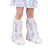 Cubrezapatos de Lluvia Desechables, Paquete de 10, de Caña Alta, Engrosados, Antideslizantes, Resistentes al Desgaste, Cubrezapatos de Lluvia para Niños, Impermeables, Transparentes para Días Lluviosos