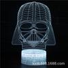 Lámpara de mesa táctil con luz nocturna 3D LED acrílica colorida, exclusiva transfronteriza de la serie Star Wars