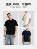 Camisa polo estilo americano para homens, de manga curta, para o verão, de alta qualidade, com gola Henley, casual, cor sólida, peso pesado, com frente abotoada