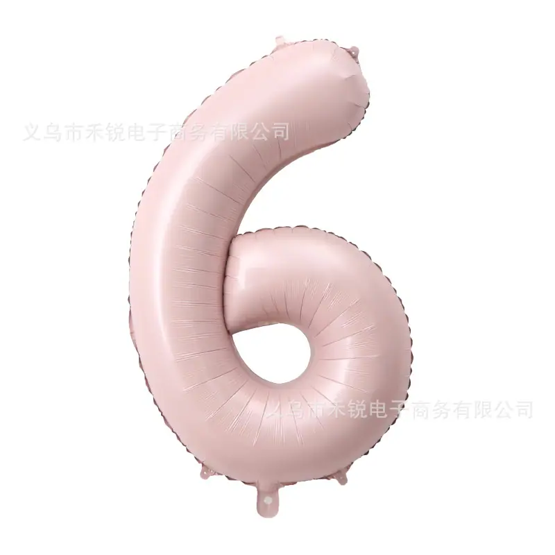 32寸中号婴儿粉数字6