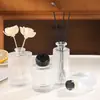 Botella de Aromaterapia Estilo Romano con Rayas Verticales, Botella Vacía para Difusor, Botella de Aromaterapia Creativa, Botella de Recarga de Fragancia sin Llama
